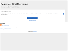 Tablet Screenshot of jim-sherburne.blogspot.com
