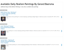 Tablet Screenshot of dailyrealismpaintings.blogspot.com