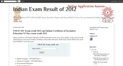 Desktop Screenshot of indianexamresult2011.blogspot.com