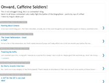 Tablet Screenshot of caffeinesoldier.blogspot.com