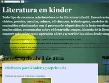 Tablet Screenshot of literaturaenkinder.blogspot.com