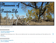 Tablet Screenshot of pleasuresofprairielife.blogspot.com