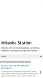 Mobile Screenshot of mymikasha.blogspot.com