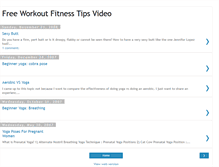 Tablet Screenshot of fitness-tips-video.blogspot.com