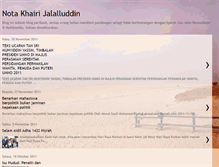 Tablet Screenshot of notakhairijalalluddin.blogspot.com