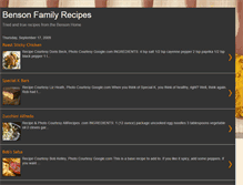 Tablet Screenshot of bensonrecipes.blogspot.com
