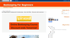 Desktop Screenshot of beekeeping4beginners.blogspot.com