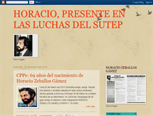 Tablet Screenshot of horaciopresenteenlasluchasdelsutep.blogspot.com