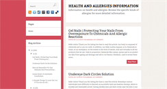 Desktop Screenshot of healthallergies.blogspot.com