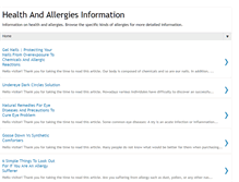 Tablet Screenshot of healthallergies.blogspot.com