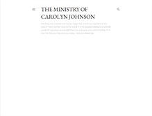 Tablet Screenshot of carolyndjohnson.blogspot.com