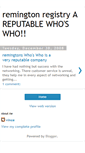 Mobile Screenshot of matt-wwwremingtonwhoswhocom.blogspot.com