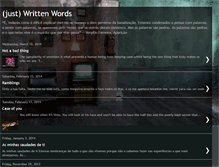 Tablet Screenshot of justwrittenwords.blogspot.com