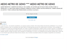 Tablet Screenshot of mediometrodegenio.blogspot.com