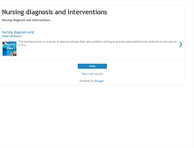 Tablet Screenshot of nursingdiagnosisandinterventions.blogspot.com