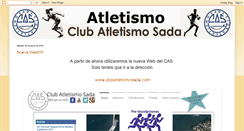 Desktop Screenshot of clubatletismosada.blogspot.com