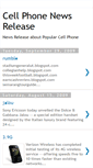 Mobile Screenshot of cellphonerelease.blogspot.com
