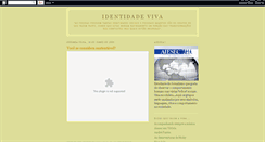 Desktop Screenshot of identidadeviva.blogspot.com