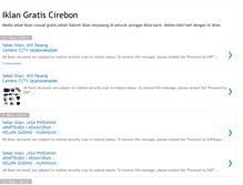 Tablet Screenshot of iklangratis-cirebon.blogspot.com