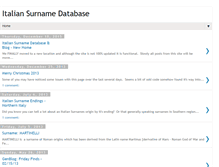 Tablet Screenshot of italiansurnames.blogspot.com