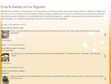Tablet Screenshot of conlaharinaenlosfogones.blogspot.com