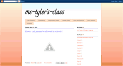 Desktop Screenshot of ms-tyler-class.blogspot.com