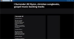 Desktop Screenshot of isurrenderallhymn.blogspot.com