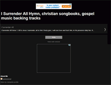 Tablet Screenshot of isurrenderallhymn.blogspot.com