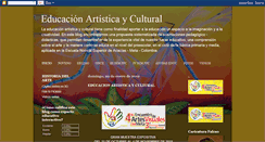 Desktop Screenshot of educacionartisticaycultural.blogspot.com