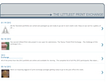 Tablet Screenshot of littlestprintexchange.blogspot.com