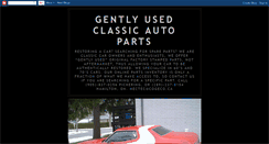 Desktop Screenshot of classicautopartsgentlyused.blogspot.com