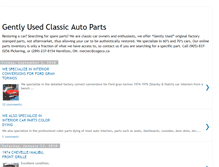 Tablet Screenshot of classicautopartsgentlyused.blogspot.com