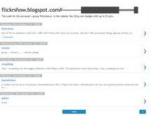 Tablet Screenshot of flickrshow.blogspot.com