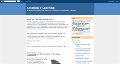 Desktop Screenshot of creatingelearning.blogspot.com