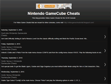 Tablet Screenshot of nintendo-gamecube-cheats.blogspot.com