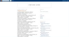 Desktop Screenshot of cruiseline.blogspot.com