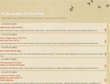 Tablet Screenshot of newmakemoneyonfacebook.blogspot.com