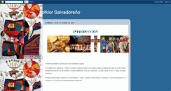 Desktop Screenshot of folklorsalvadoreno.blogspot.com