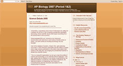 Desktop Screenshot of apbio12007.blogspot.com