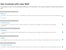 Tablet Screenshot of lolawolf.blogspot.com