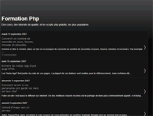 Tablet Screenshot of formation-php.blogspot.com