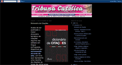 Desktop Screenshot of jornaltribunacatolica.blogspot.com