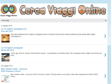 Tablet Screenshot of cercaviaggionline.blogspot.com