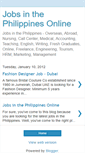 Mobile Screenshot of jobsinthephilippines.blogspot.com