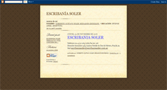 Desktop Screenshot of escribaniasoler.blogspot.com