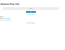Tablet Screenshot of kelantan-pony.blogspot.com
