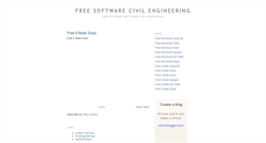 Desktop Screenshot of freesoftwarecivilengineering.blogspot.com