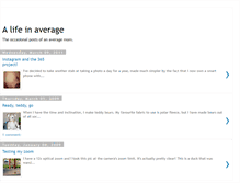 Tablet Screenshot of lifeinaverage.blogspot.com