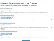 Tablet Screenshot of joe-crabtree.blogspot.com