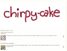 Tablet Screenshot of chirpy-cake.blogspot.com